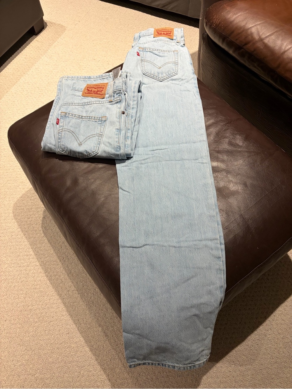 Levi's Light Blue Womens Classic Straight Jeans